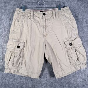 American Eagle Shorts Mens Size 33 Beige Cargo Classic Tiny Stains